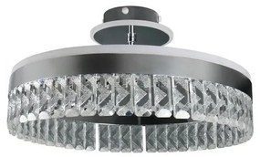 LED Stmievateľný prisadený luster LED/75W/230V 3000-6500K chróm + diaľkové ovládanie