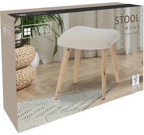 Stolička Bouclé, biela