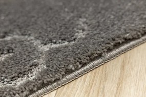 Kúpeľňový koberček Marika sivý, kvety