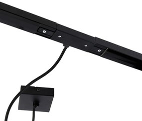 1-fázový koľajnicový systém tmavá bronz s 4 reflektormi a štvorcovým napájaním - Jeana