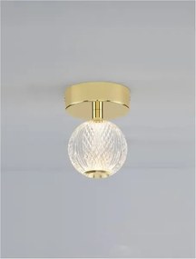 LED stropné svietidlo Brillante zlatá