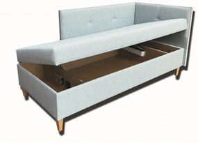 Jednolôžková posteľ (váľanda) 90 cm Alissa (s pružinovým matracom) (P). Vlastná spoľahlivá doprava až k Vám domov. 1052022