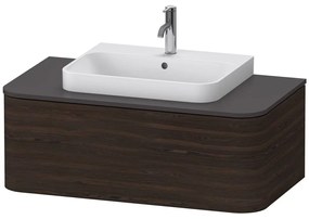 DURAVIT Happy D.2 Plus závesná skrinka pod umývadlo pod dosku, 1 zásuvka, 1000 x 550 x 354 mm, orech kartáčovaný, HP494106969