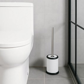 WC kefa Core, biela/s chrómovými prvkami