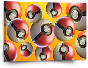 Sablio Obraz Pokemon ball Pattern - 150x110 cm