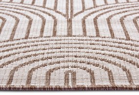 Hanse Home, Kusový koberec Pangli 105850 Linen – na von aj na doma, 120x170, hnedá, chodba / predsieň