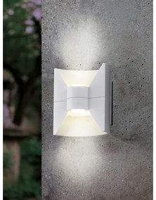 Eglo 93367 -LED Vonkajšie nástenné svietidlo REDONDO Biela 2xLED-SMD/2,5W/230V IP44