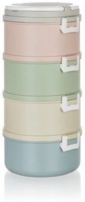 Banquet Plastový obedár Avanza, 2,8 l, 4 diely, multicolor