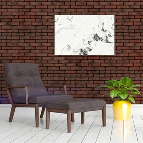 Obraz - Biely mramor (90x60 cm)