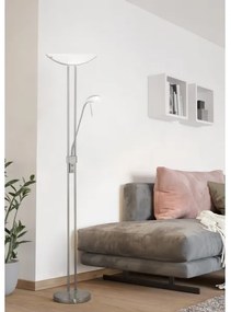 EGLO 85971 - Stmievateľná stojacia lampa BAYA 1xR7s/230W+1xG9/33W matný chróm