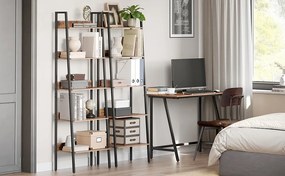 Knihovna Vasagle CHIC hnědá/černá