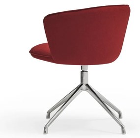 Vínovočervené čalúnené jedálenské kreslá v súprave 2 ks Add – Teulat