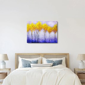 Obraz žltých stromov (70x50 cm)