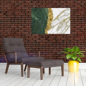 Obraz - Zelený mramor N⁰1 (90x60 cm)