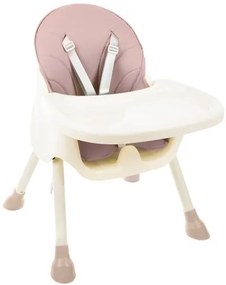 Kruzzel Židle na krmení - růžová AKCE
