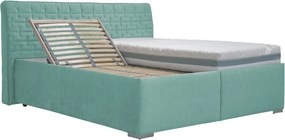 Posteľ Rita 180x200 cm, aqua modro-zelená látka