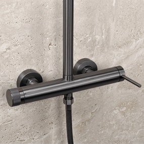 Rea Foss Clif, sprchový set s pákovou batériou, titánová, REA-P3900