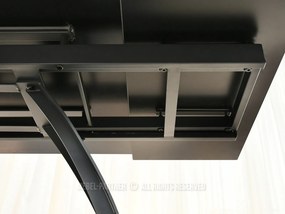 Jedálenský stôl Caramelos (mramor + čierna). Akcia -15%. Vlastná spoľahlivá doprava až k Vám domov. 1137111
