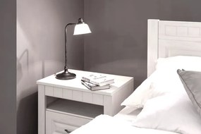 Nočný stolík Atik, biely