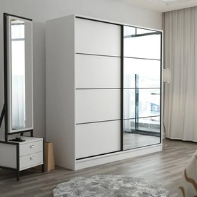 Šatníková skriňa Kalia 3961 (biela). Akcia -18%. Vlastná spoľahlivá doprava až k Vám domov. 1121681