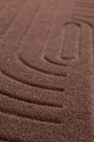 Textilná rohožka EMBOSSED VELVET T-008 HNEDÁ rozmer: 40x60 cm