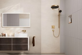 Hansgrohe AddStoris, držiak na uterák dvojramenný, kartáčovaný bronz, HAN-41770140