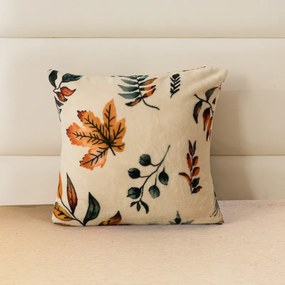 Mikroplyšový povlak na vankúš AUTUMNA 45x45 cm, krémový