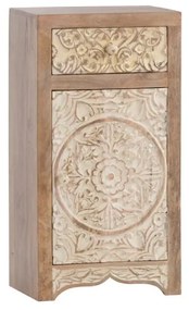 furniture-nabytek.cz - Masívna kúpeľňová spodná skrinka Delhi z mangového dreva, lakovaná, hnedá – 43×30×80 cm