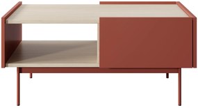 PIA Konferenčný stolík Color - tehlová