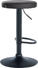 Barová stolička Ponte - koženka, čierny rám - čierny rám