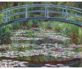 Reprodukcia obrazu Claude Monet - The Japanese Footbridge, 50 × 40 cm