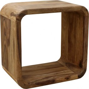 Polica na stenu Tina 35x35x22 indický masív palisander Super natural