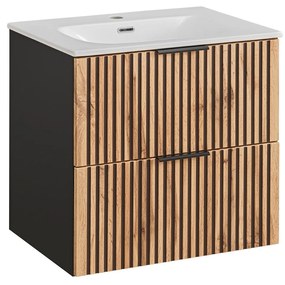 Kúpeľňová skrinka s umývadlom XILO U60/2 | 60 cm