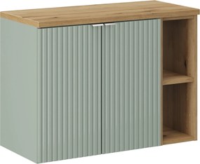 Comad Kúpeľňová skrinka pod doskové umývadlo SET-LRG B Oak 80 zelená/dub coast evoke