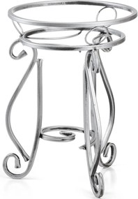 STOJAN NA KVETINÁČ SHANE 37X29 CM STRIEBORNÁ