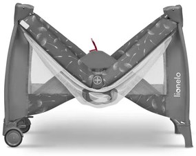 Lionelo - Cestovná postieľka SVEN PLUS šedá