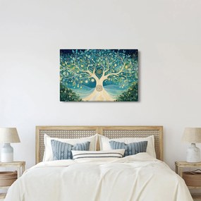 Obraz – Magický strom so špirálami (90x60 cm)