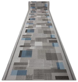 Protišmykový behúň LISTRA geometrický, sivý