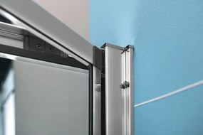 Polysan Polysan, EASY LINE obdĺžniková sprchová zástena 900x700mm, skladacie dvere, L/P varianta, číre sklo, EL1990EL3115