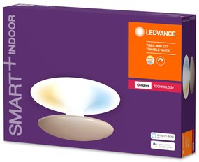 LEDVANCE Nástenné LED inteligentné osvetlenie SMART ZIGBEE TIBEA, 1xE27, 22W, teplá-studená biela, 22cm, okrú