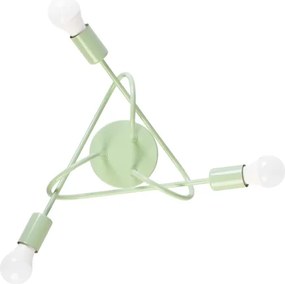 Prisadený luster OXFORD 3xE27/15W/230V zelený