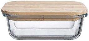 NATURALS Desiatový box s bambusovým vekom 400 ml - číra/prírodná