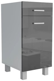 Kuchynská skrinka Lucjan D1F1S 50 LUX čierna