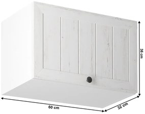 Horná kuchynská skrinka Provance G60KN - biela / sosna Andersen