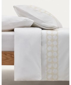 Biela napínacia plachta z bavlneného perkálu 90x200 cm Teia – Kave Home