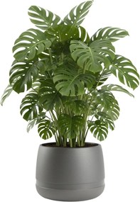 PLASTOVÝ KVETINÁČ LUNA VASE 48X38 CM ANTRACITOVÁ