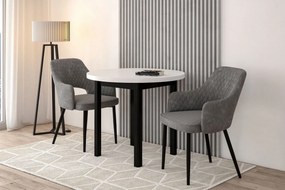 Vintino Jedálenský stôl NOVUS  90 cm – biela / čierna