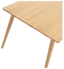 Rozkladací jedálenský stôl s doskou v dubovom dekore v prírodnej farbe 190x90 cm Barrali – Unique Furniture