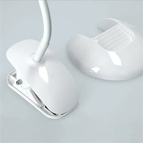 Stolná lampička FLAT s podstavcom i clipom - LED 5W - 4000K