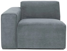 Sivý menčestrový modul pohovky (ľavý roh) Sting – Scandic